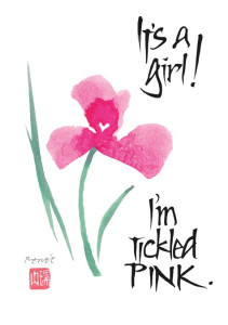 It's a girl! I'm tickled pink.
