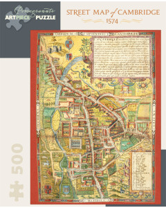 Street map of Cambridge 1574