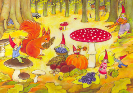 Herbst - Postkarte