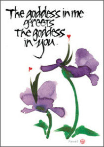 The goddess is me....