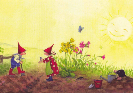 Pippa und Pelle im Frühlingsgarten I