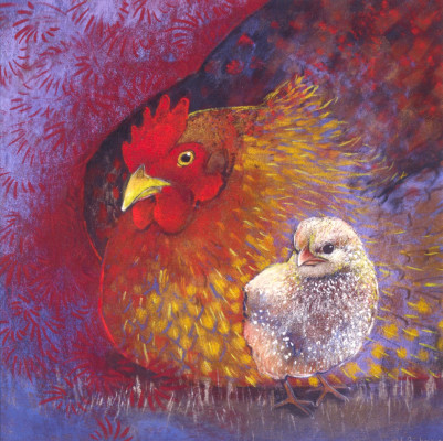 Huhn mit Küken II