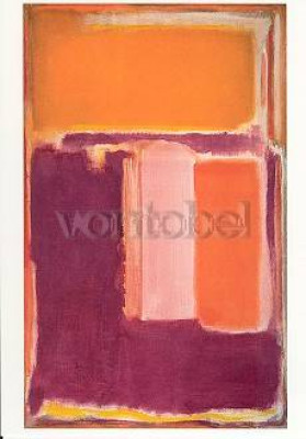 Untitled / plum, orange, yellow