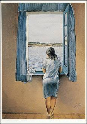 Frau am Fenster