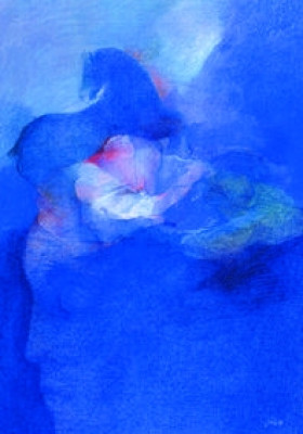 Blauer Buddha