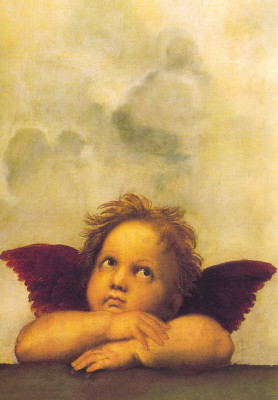 Sixtinische Madonna (Ausschnitt)