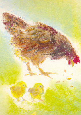 Huhn mit Küken