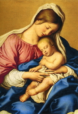 Maria mit dem schlafenden Kind