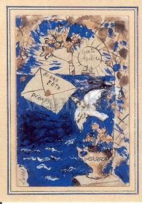 Grusskarte an Apollinaire