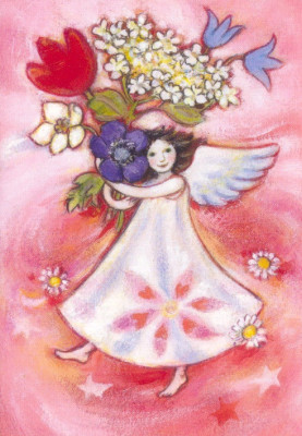 Angel of flowers