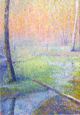 Quelwald V, grüner Moosort
