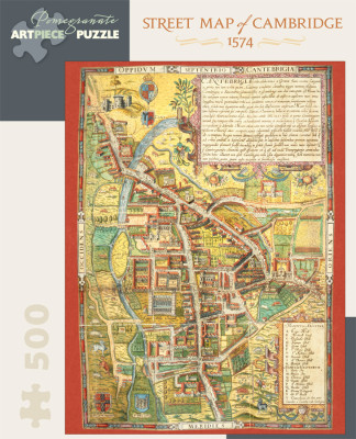 Street map of Cambridge 1574