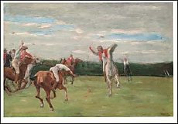 Polospieler in Jenisch's Park