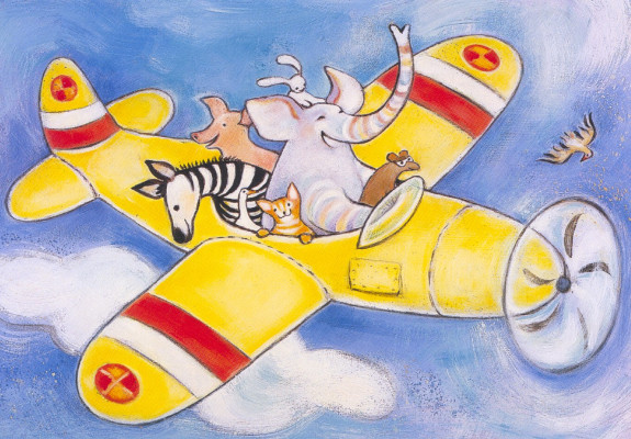 Das gelbe Flugzeug