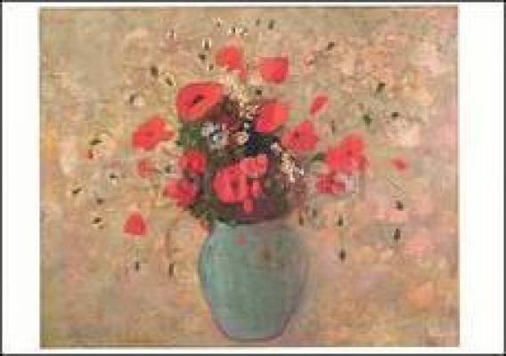 Vase mit Mohnblumen