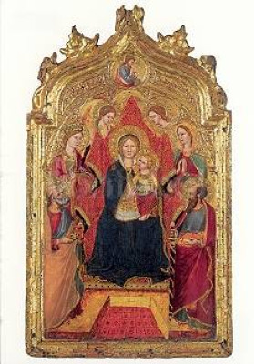 Madonna with angels and saints