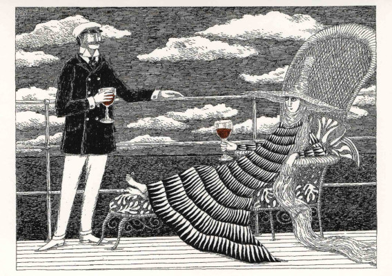 Illustration from The Blue Aspic II