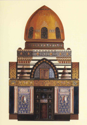 Design for the elevation of a wall in the Arab Hall - George Aitchison