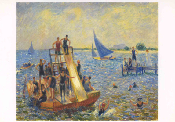 The raft - William James Glackens