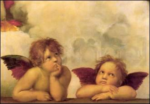 Sixtinische Madonna (Ausschnitt)