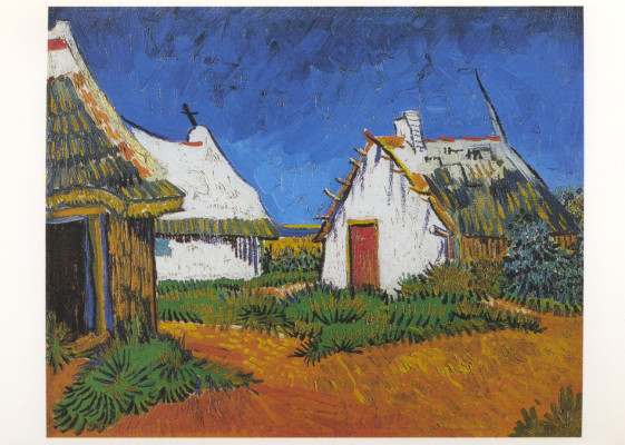 Weisse Landhäuser in Saintes-Maries