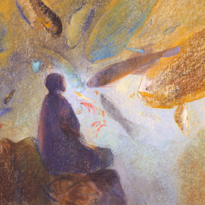Buddha und die Fische